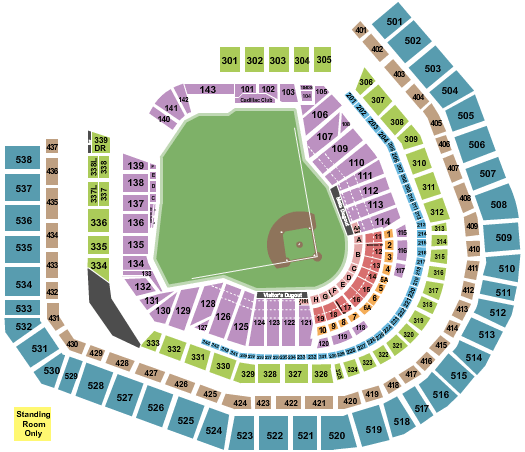 Citi Field New York Mets Seating Chart
